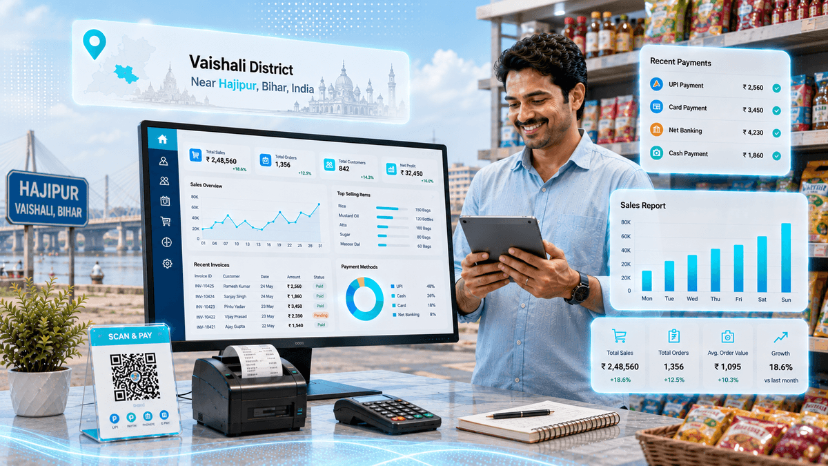 Billing & ERP Software in Vaishali: Replace Registers with Real Records